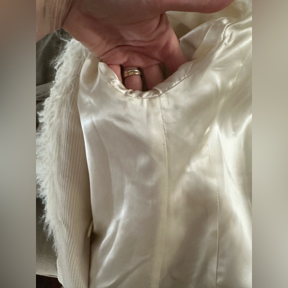 Marvin Richards white Mongolian fur penny lane coat size 12 - Picture 8 of 16